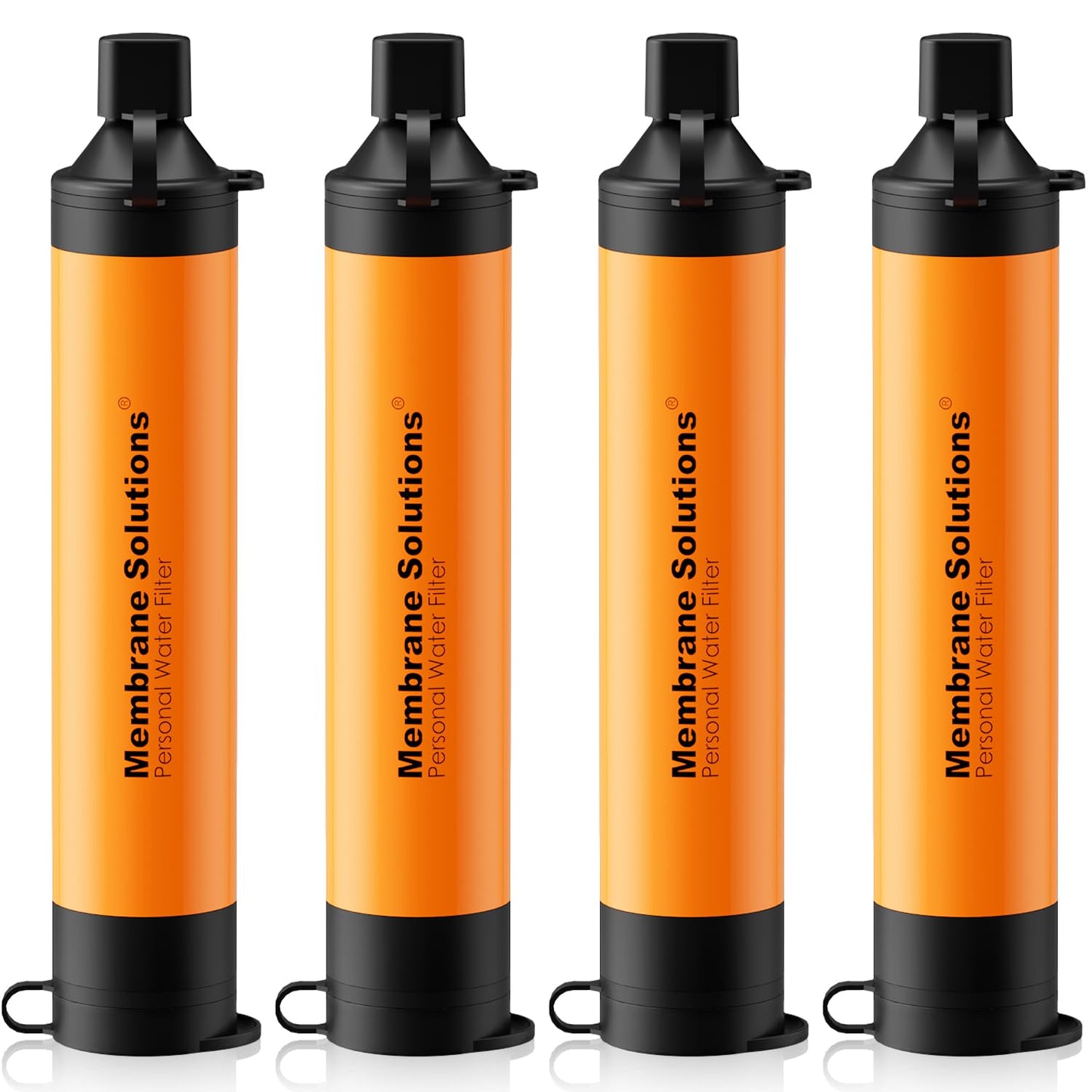 Membrane Solutions Straw Water Filter S1, NSF/ANSI 42&372&401 certificated, Survival Filtration Portable Gear, Emergency Preparedness, Supply for Drinking Hiking Camping Team Family Outing