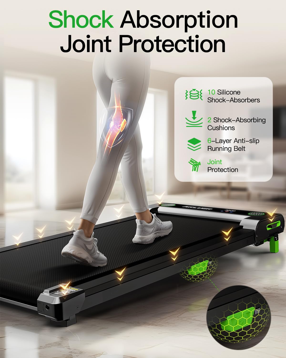 Walking Pad with Incline, Akluer Incline Treadmills for Home, 2.5 HP Under Desk Treadmill Small with Remote Control, Walking Pad Small Treadmill with LED Display
