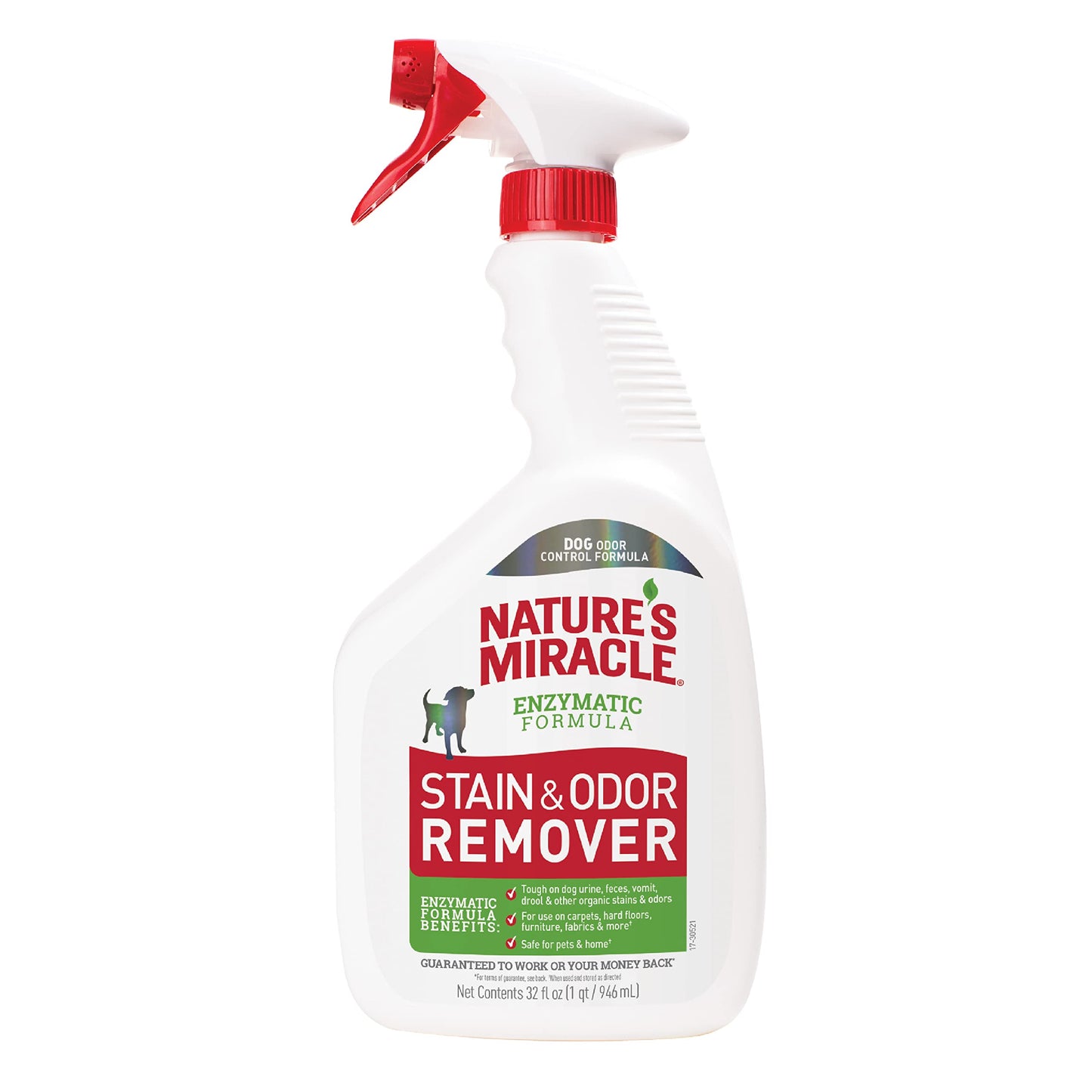 Nature’s Miracle Stain and Odor Remover Dog, Odor Control Formula, 32 oz