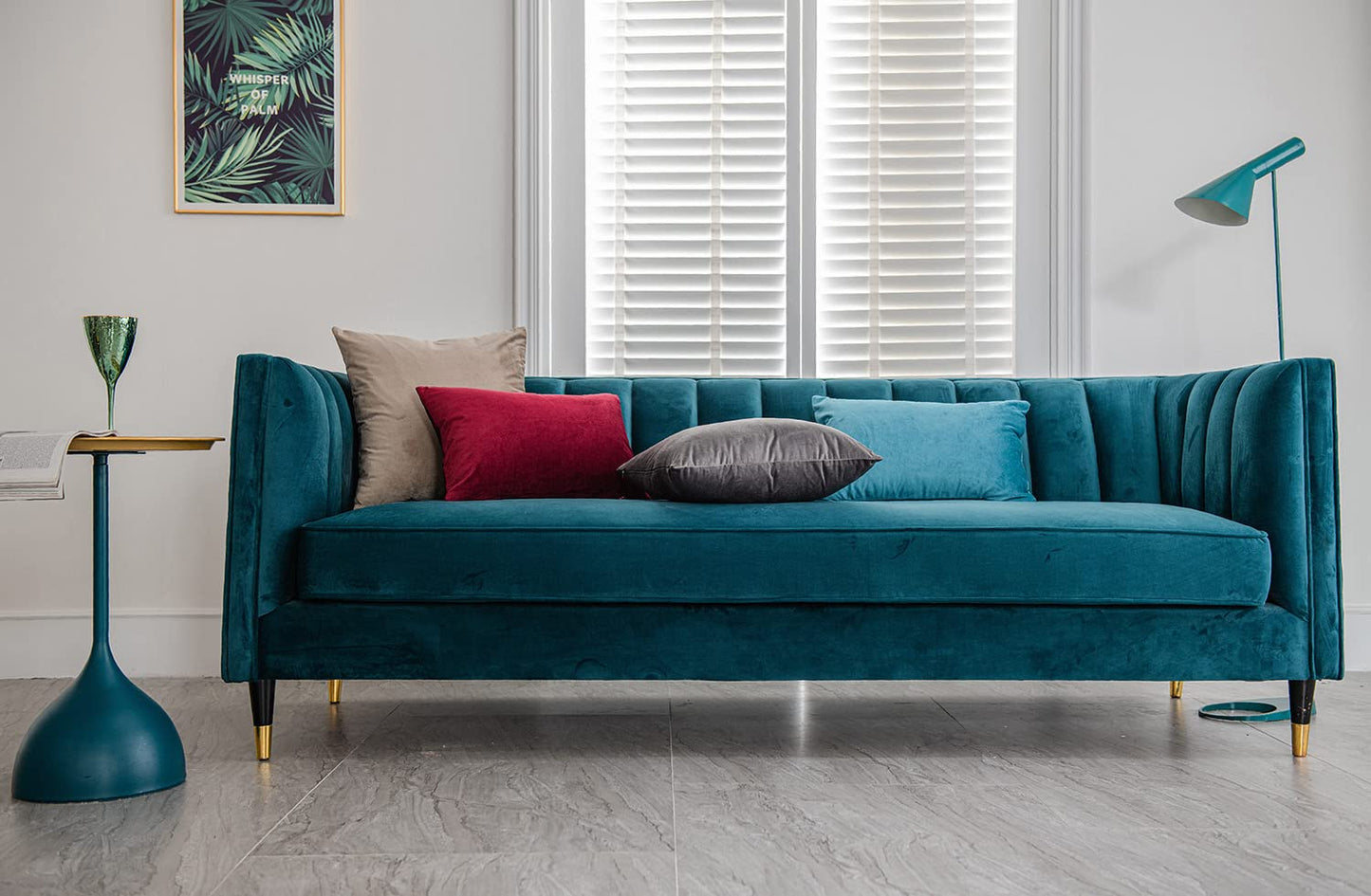 DEZENE Throw Pillow Covers 12x20 Burgundy: 2 Pack Cozy Soft Velvet Rectangular Decorative Pillow Cases for Farmhouse Home Decor