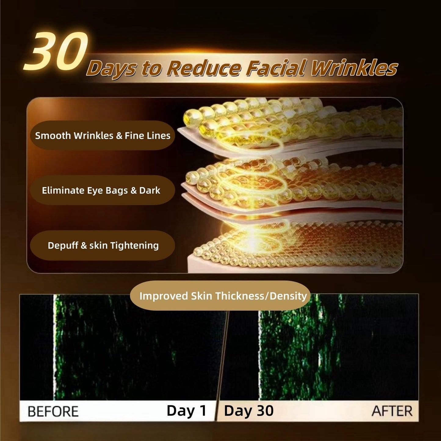 WarmDerm Skin Firming Facial Device, Professional Home Beauty Device for Face and Body, 3 Energy Levels - Salon Results