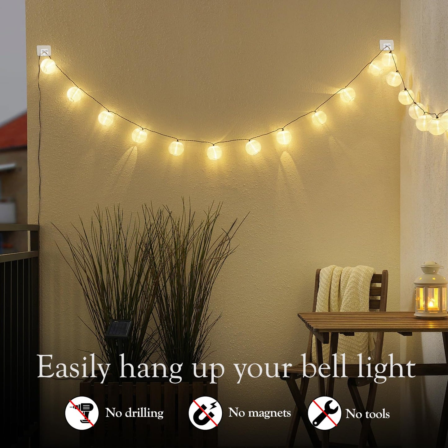 80Pcs Hooks for Outdoor String Lights Clips: Heavy Duty Cable Clips with Waterproof Adhesive Strips for Hanging Christmas Light - Outside UV-Resistant Clear Sticky Cord Holders Rope Organizer