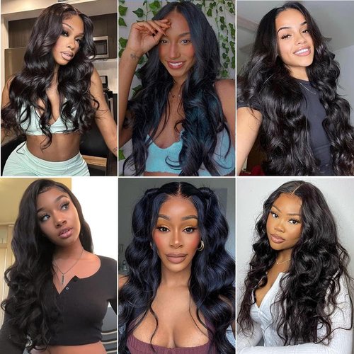 ADOIFAIR Human Hair Bundles 24 26 28 Inch Body Wave Bundles Human Hair 12A 100% Unprocessed Brazilian Virgin Human Hair 3 Bundles Body Wave Natural Color Human Hair Extensions