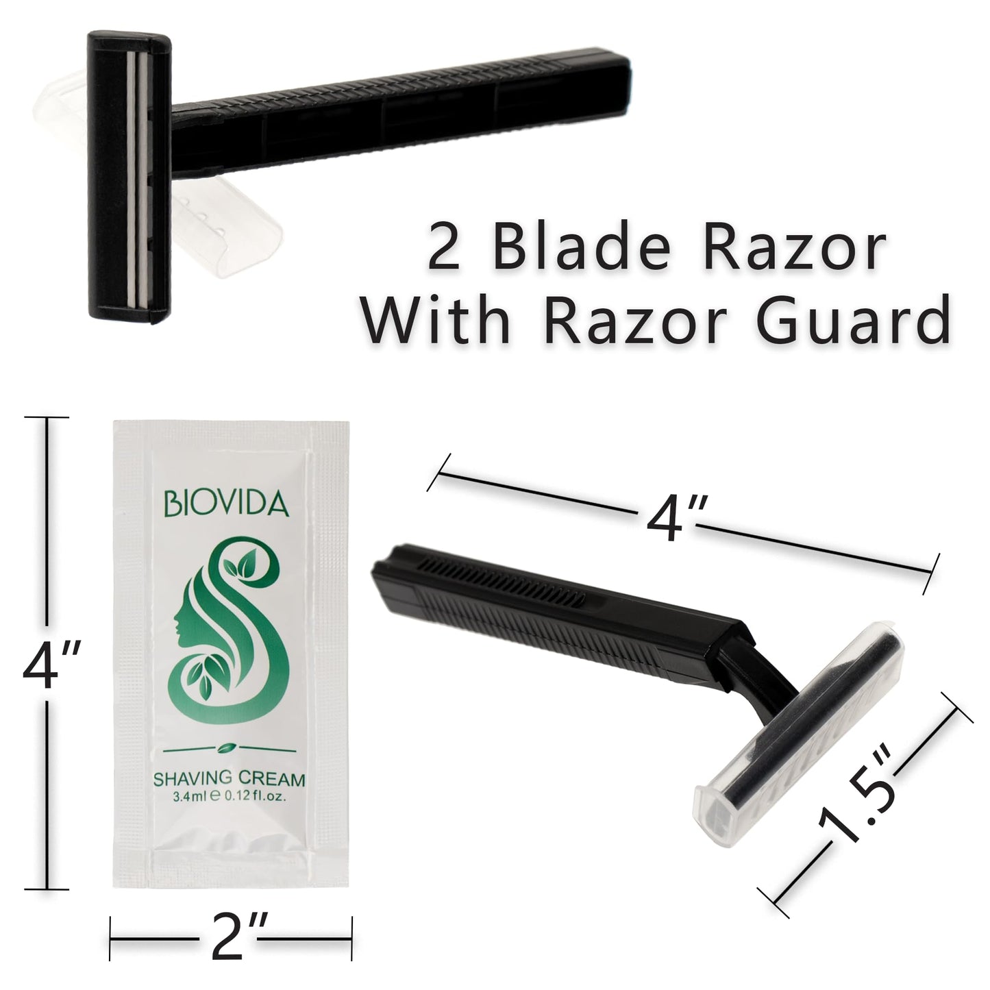 Moda West 96 Hygiene Kits - Bulk Case of Wholesale Basic Toiletry Kits for Men, Women, Travel, Charity 9 Pc Kit