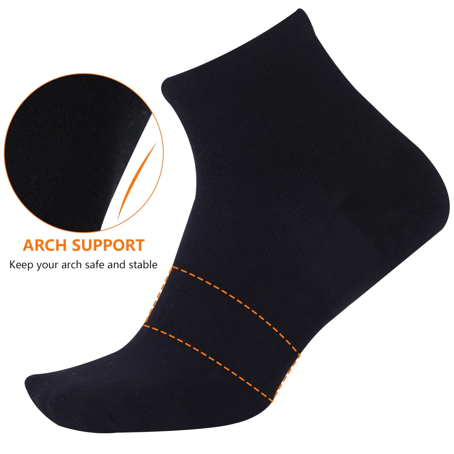 RTZAT 90% Merino Wool Ankle Men's Women's Athletic Business Casual Running Moisture Wicking Everyday Thin Wool Socks, Large, Black, 3 Pairs