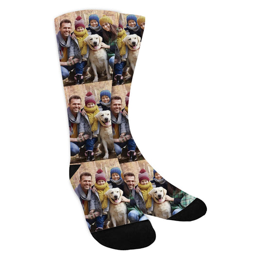 ShineSand Custom Face Socks for Dog Cat Lover Gifts Personalized Socks Gifts for Women Men