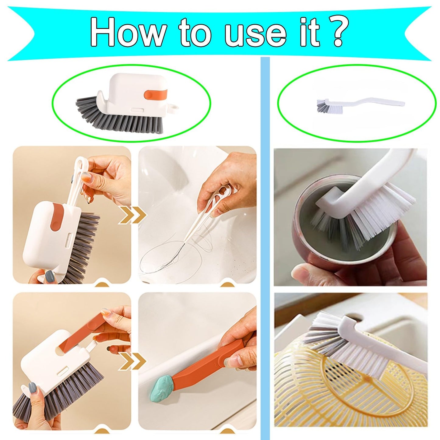 13pcs Window Groove Cleaning Brush Kit, Magic Window Track Cleaner, Crevice Cleaner Brush, Sliding Door Track Cleaner, Gap Cleaning Brush for Sill, Tile Lines, Sliding Door, Keyboard. Small Brush Set.