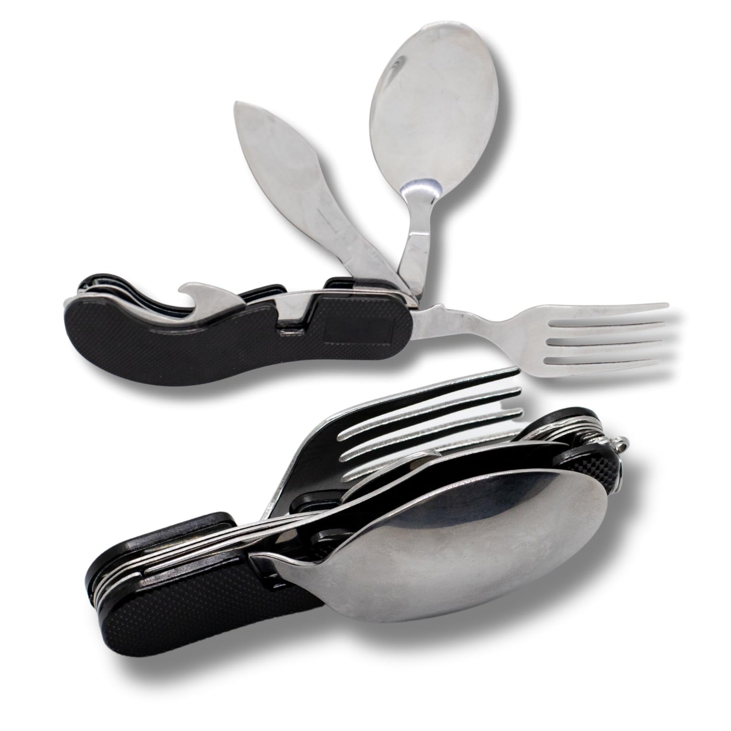 Four Brothers Stainless Steel Camping Cutlery and Kitchen Utensil Set