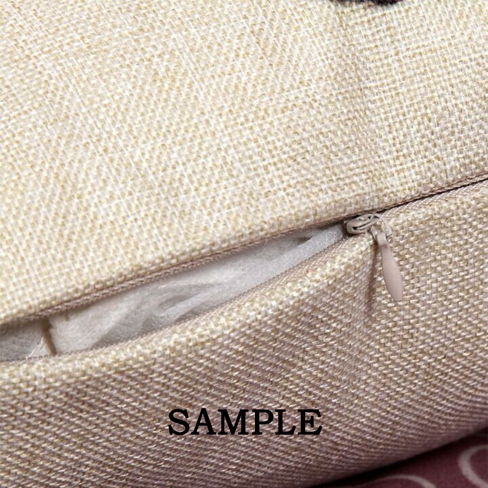 HGOD DESIGNS Throw Pillow Case Rose Cotton Linen Square Cushion Cover Standard Pillowcase for Men Women Home Decorative Sofa Armchair Bedroom Livingroom 18 x 18 inch Red