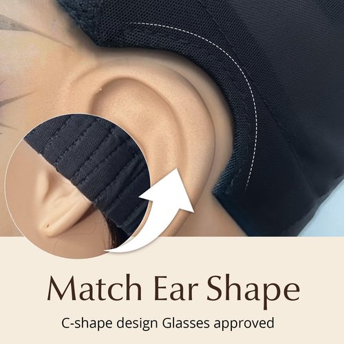 AMIRTY 250% Density Wear and Go Glueless Wigs Human Hair Pre Plucked Pre Cut Braided Wig Human Hair for Women 9X6 HD Lace Front Wig 12A Straight Lace Front Wig Human Hair With Natural Hairline 22Inch