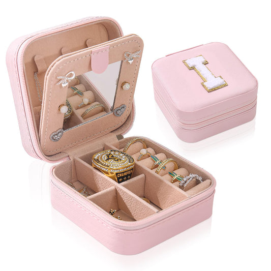 KElofoN Travel Jewelry Case and Organizer with Mirror - Gift for Women and Girls