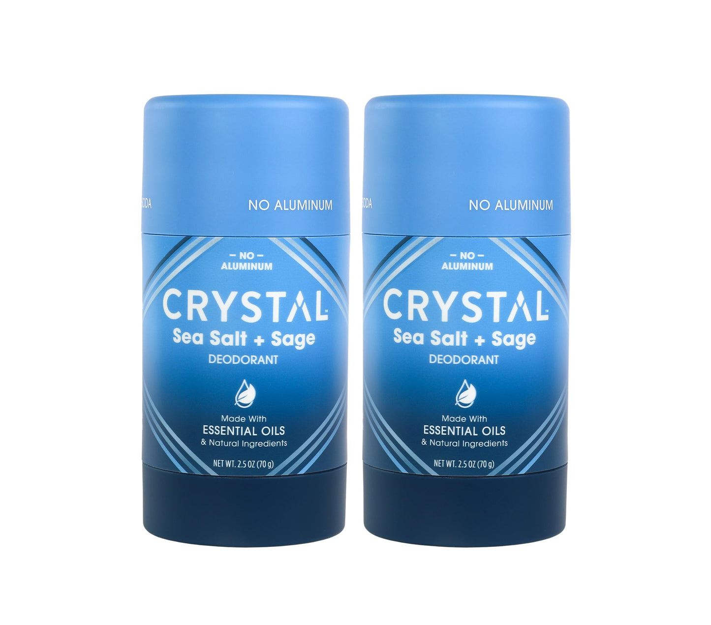 Crystal Magnesium Solid Stick Natural Deodorant, Non-Irritating Aluminum Free Deodorant for Men or Women, Safely and Effectively Fights Odor, Baking Soda Free, Coconut + Vanilla, 2.5 oz