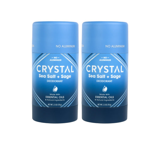 Crystal Magnesium Solid Stick Natural Deodorant, Non-Irritating Aluminum Free Deodorant for Men or Women, Safely and Effectively Fights Odor, Baking Soda Free, Coconut + Vanilla, 2.5 oz
