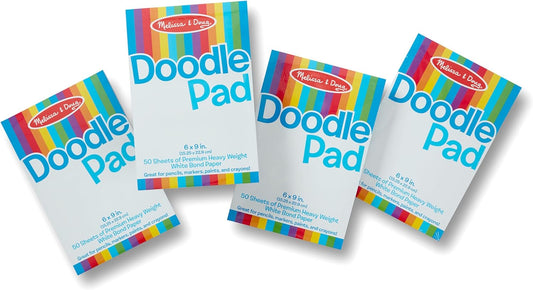 Melissa & Doug Drawing Paper Pad (6 x 9 inches) - 50 Sheets, 4-Pack