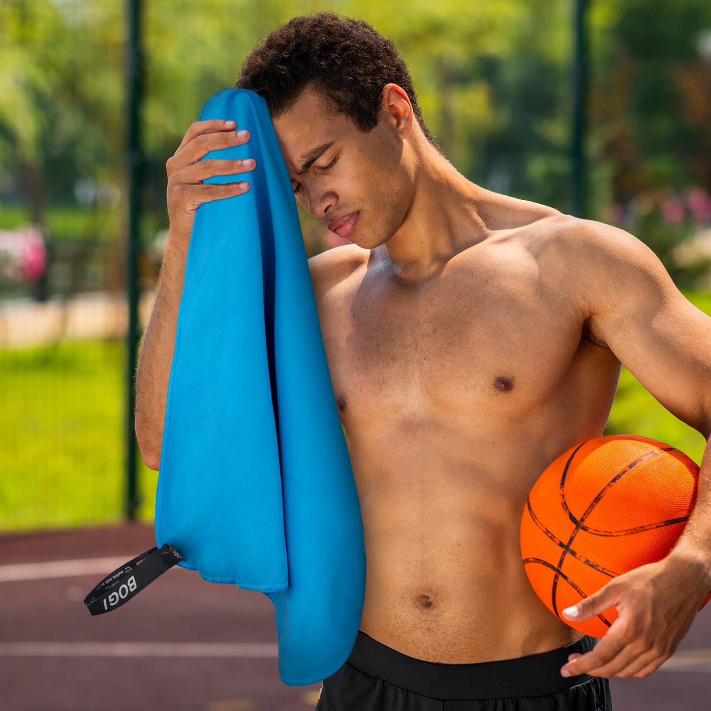 BOGI Microfiber Travel Sports Towel-Quick Dry Towel, Soft Lightweight Microfiber Camping Towel Absorbent Compact Travel Towel for Camping Gym Beach Bath Yoga Swimming Backpacking (M:40''x20''-Nblue)