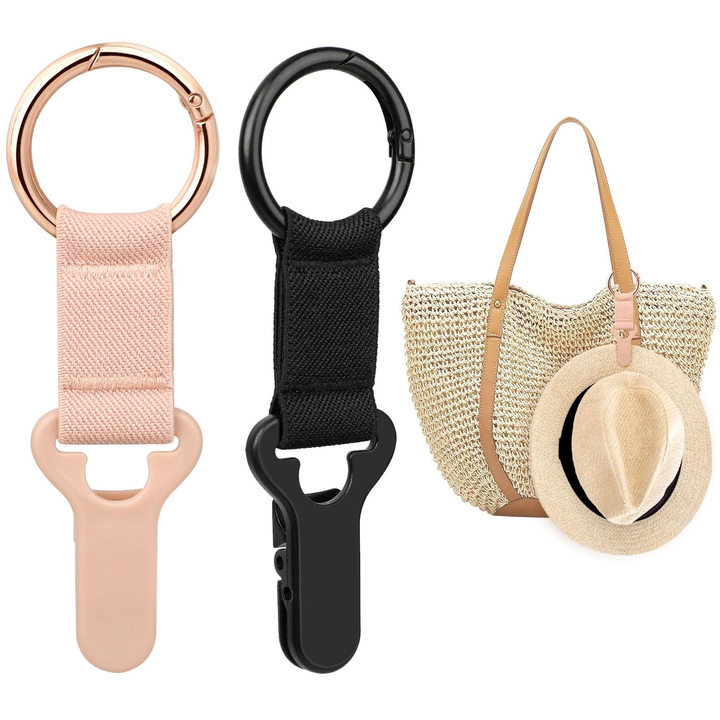 Niveaya Hat Clip for Travel on Bag - 2 Pack, Vacation Beach Cruise Essentials Accessory for Travel Handbag Backpack Luggage