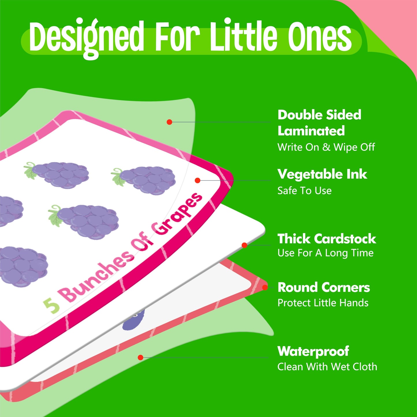 4 Preschool Learning Flipbooks, 96PCS Double Sided Printed Cards Set, Alphabet Letter A-Z, Number 1-20, Feelings and Emotions, Shapes and Colors Mini Board Books Set Early Educational Tool for Kids