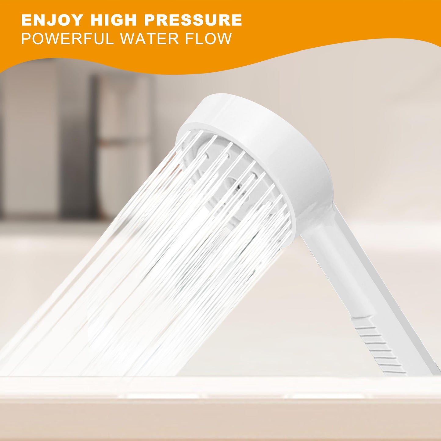 YOO.MEE Upgraded Bathtub Spout Pet Shower for Tub Spouts Without Diverter, Ideal for Pets Showering, Rinsing Hair, Cleaning tub and floor, Fast and Easy Operation