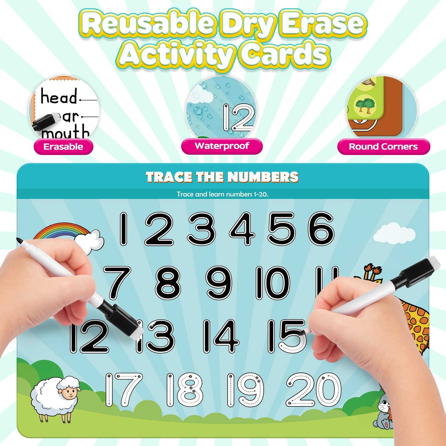 Kasfalci Handwriting Practice for Kids,Preschool Learning Activities,Number Alphabet Letter Tracing,Toddler Writing Practice Activity Book,ABC Learning Toys,Learn to Write,Preschool Workbooks Age 3-4