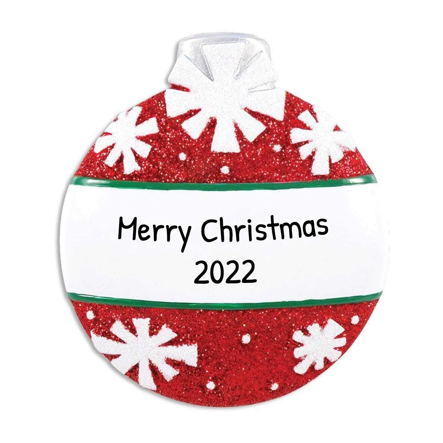 Personalized Red Ball Ornament - Snowflakes Ornaments Big Red Christmas Balls Christmas Tree Ornaments Red Christmas Ornaments Shatterproof Christmas Ornaments Christmas Ball Ornaments by Elves