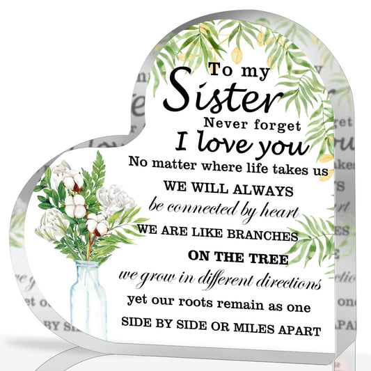 Appreciation Gifts for Women, Acrylic Heart Keepsake,Inspirational Gifts for Coworker Boss, Office Going Away Farewell Retirement Gifts,Thank You Gifts for Women,Graduation Gifts