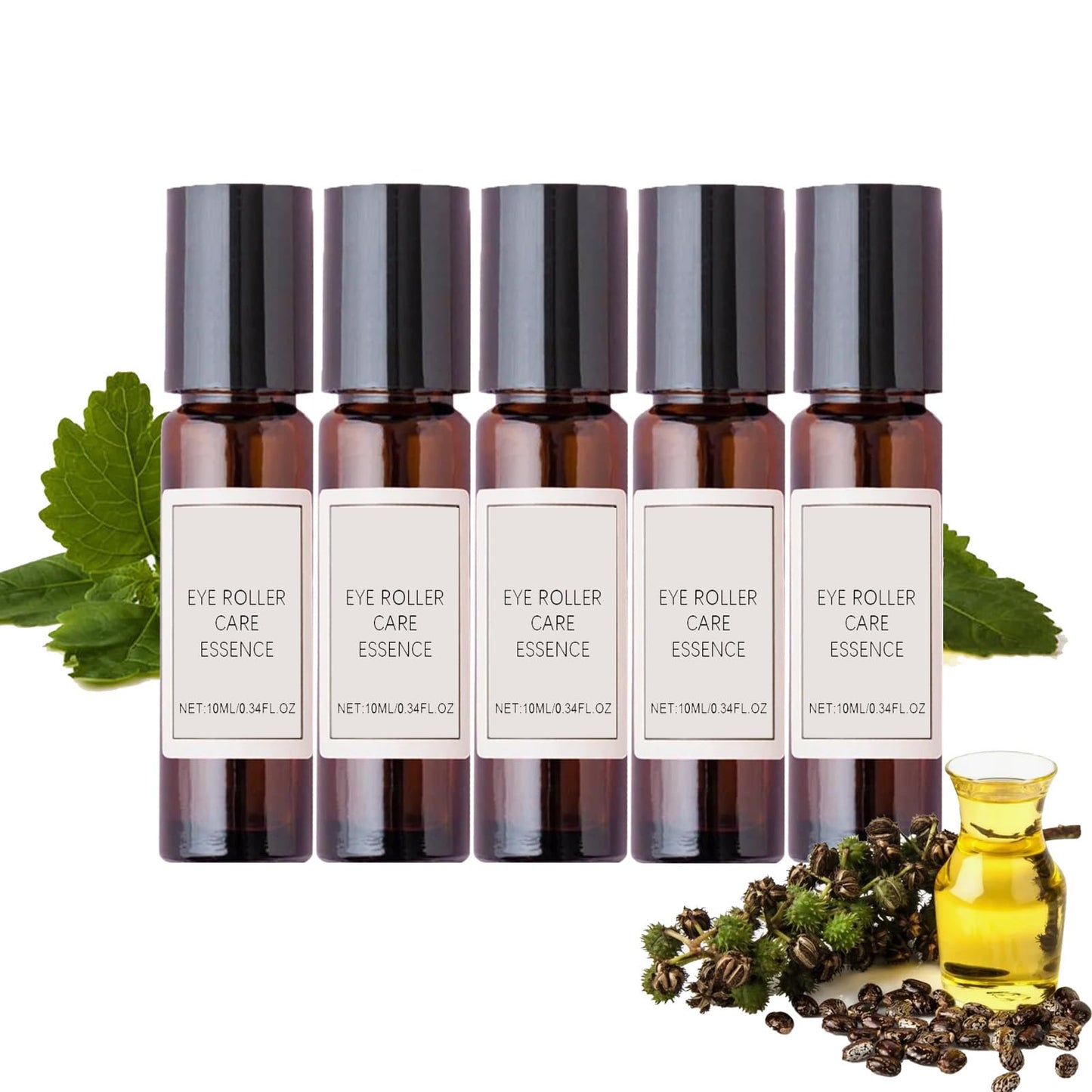 Yawlex Zendi Rollerball Castor Oil and Frankincense, Zendi Eye Roller (5pcs)