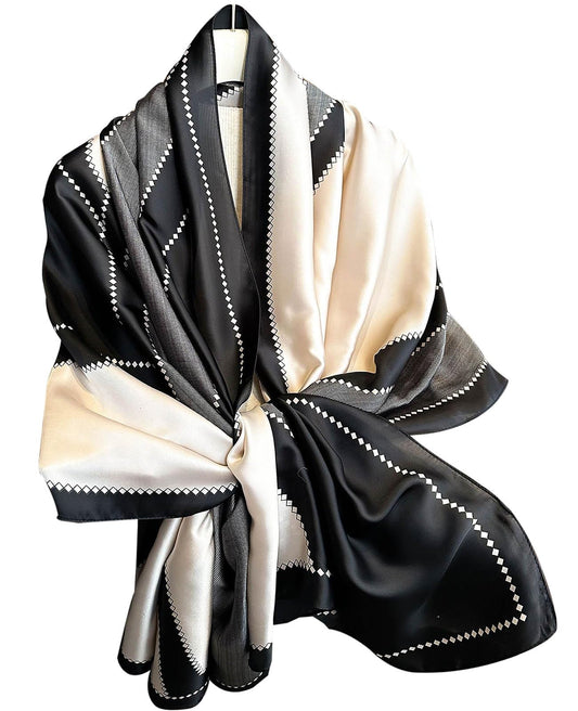 Hioyiwse Shawl Scarf For Women Lightweight Scarves Floral Pattern Formal Evening Dressesformal Shawl Summer Wraps Fashion Present E5