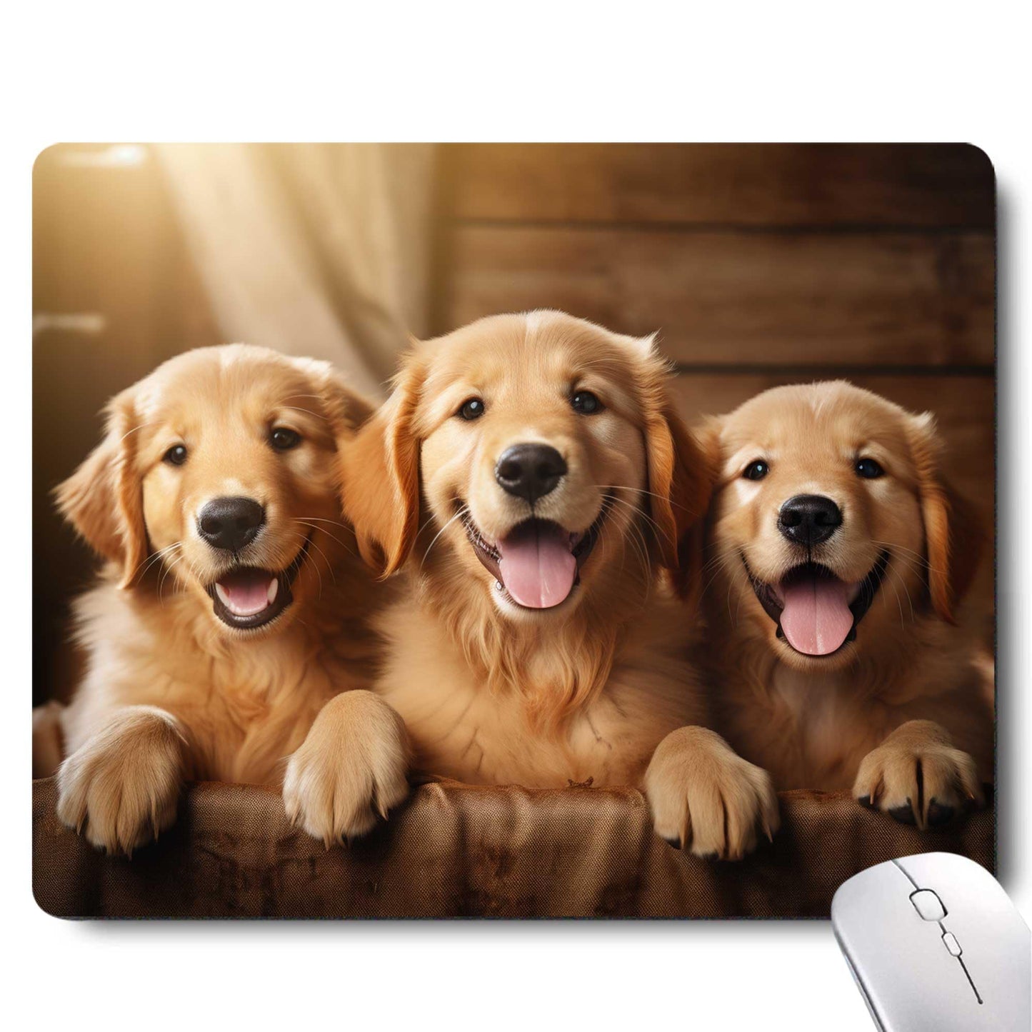 Gorgeous Flowers Plants Mouse Pad,Pink Floral Rose Mouse Pads for Desk,Soft Computer Mouse Mat Cute Mousepad Cloth Computer Mouse Pads for Women,Square Waterproof Non-Slip Rubber Base MousePads