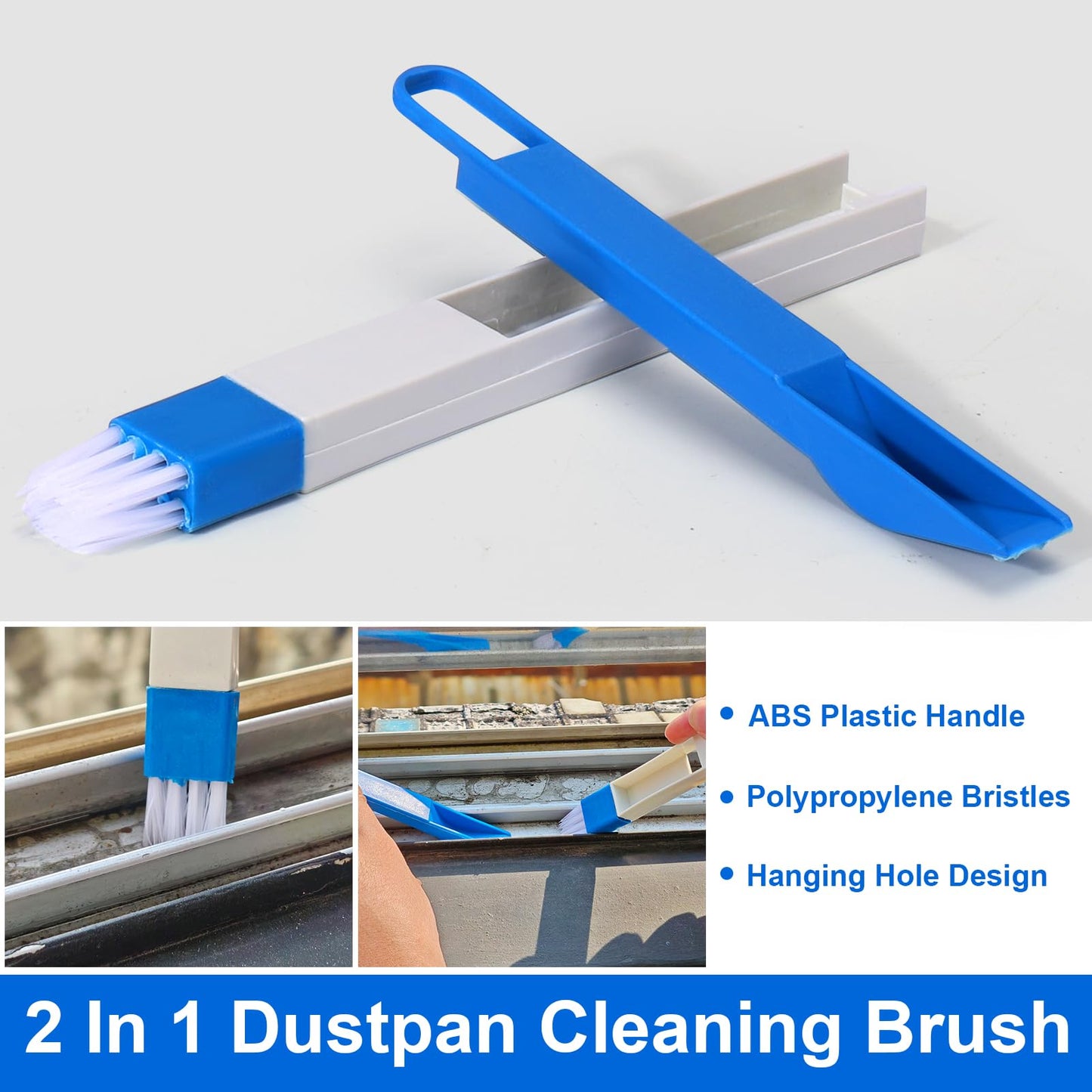 XANGNIER Window Sill Cleaner Tool,10 Pcs Magic Door Window Track Cleaning Tools Kit,Sliding Door Track Cleaner,Groove Crevice Cleaning Brush for Tile Lines/Shutter/Car Vents/Air Conditioner/Keyboard