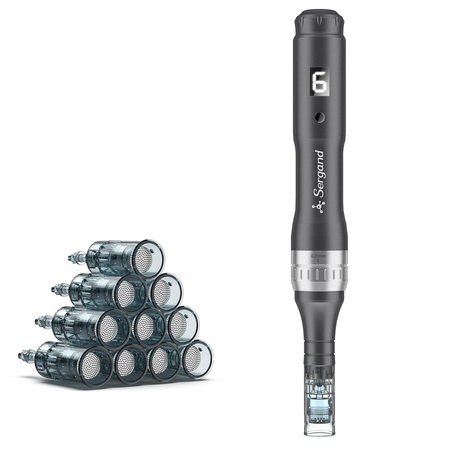 Microneedle Derma Roller Pen - Professional Microneeding 0.25 mm Derma Roller Beauty Pen - Microneedles Roller Pen for Women Men Tools