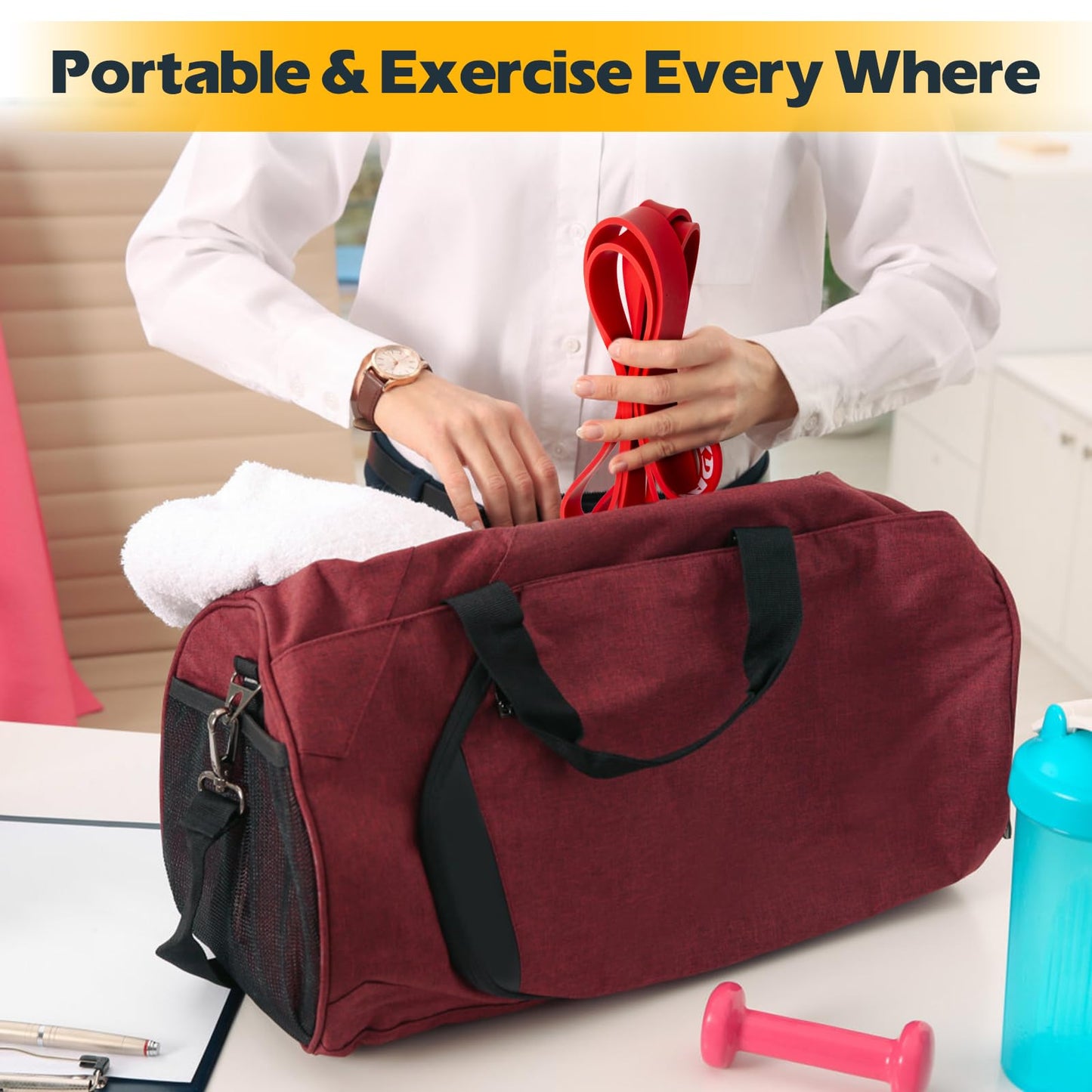 WIKDAY Resistance Bands for Working Out, Exercise Bands, Workout Bands, Pull Up Assistance Bands for Body Stretching Training Physical Therapy Muscle Training for Men & Women Multicolour (8-100lbs)