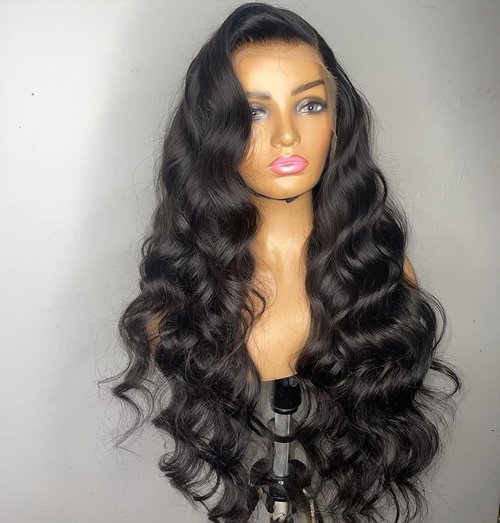BEEOS 13x6 Full Frontal SKINLIKE Real HD Lace Wig, Ultra-fitted Design Body Wave Pre-Plucked Bleached Knots Invisible HD Lace True 180% Density Human Hair Wig 18 Inch