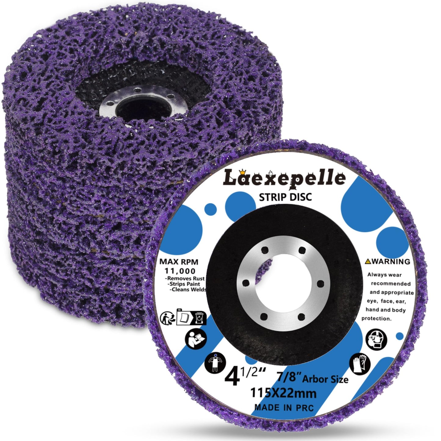 Strip Discs Quick Sanding Discs Stripping Wheel Stripper Abrasive Wheel for Drill, Strip Paint Clean Welds Remove Metal Wood Rust Scale & Oxidation (2INCH-10Pack)