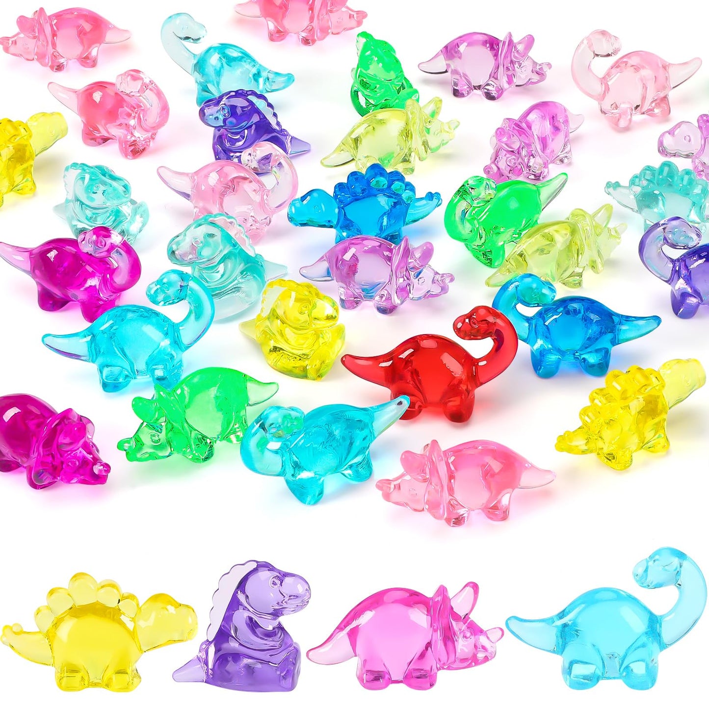 MARFOREVER 36 PCS Acrylic Seashells Dive Toys Shell Gems Pool Starfish Conch Scallop Gemstones Pirate Treasures for Beach Underwater Throw Game Toys Swimming Training Summer Mermaids Party Favors