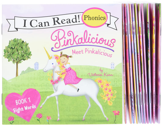 Pinkalicious 12-Book Phonics Fun!: Includes 12 Mini-Books Featuring Short and Long Vowel Sounds (I Can Read Phonics)
