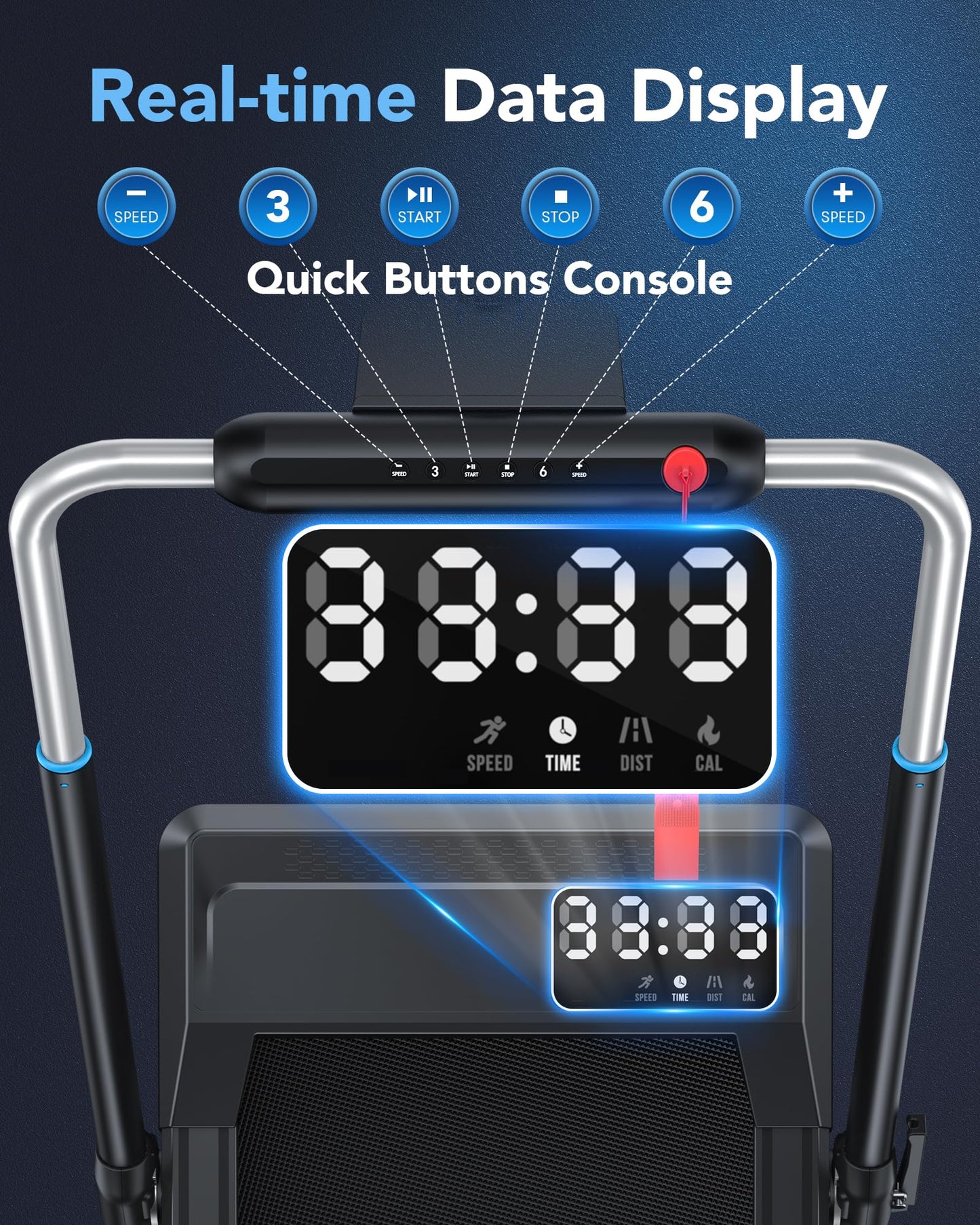 WELLFIT Folding Treadmills with 10% Incline, Under Desk Walking Pad 360+ LBS Weight Capacity, Treadmill for Home Office with Handle Bar, 3 in 1 Smart Treadmill Work with ZWIFT KINOMAP No Assembly