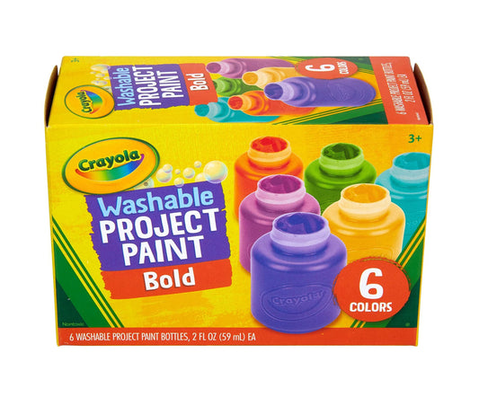 Crayola Washable Kids Paint Set (12ct), Classic and Glitter Paint for Kids, Essential Arts & Crafts Supplies, Toddler Painting Kit, Teacher Classroom Must Have [Amazon Exclusive]