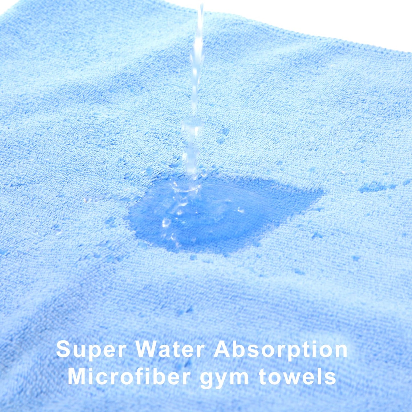 Wmiyafff Microfiber Gym Towels Set for Sports Fitness, Yoga, Workout, Exercise, Tennis, Super Soft and Quick-Drying Gym Towels for Women Men (3 Pack, Grey+Blue+Purple)