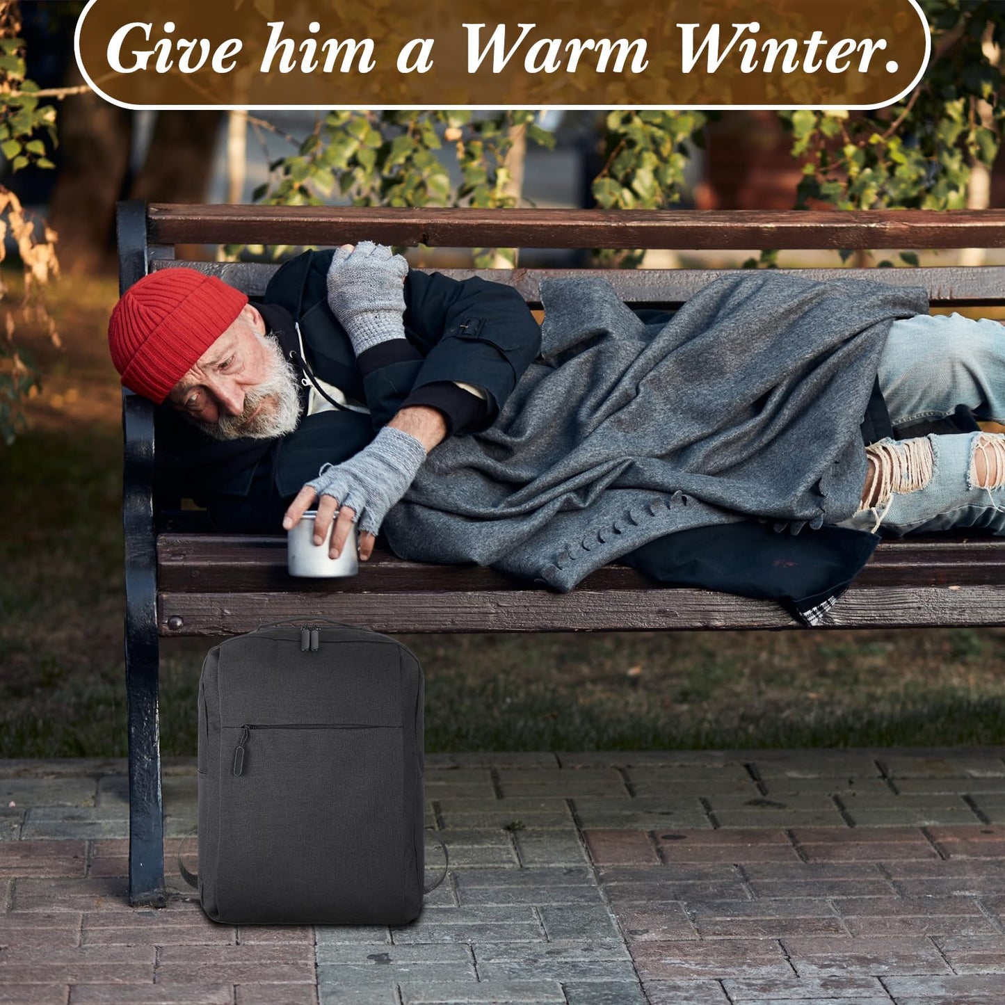 Panitay 12 Sets Homeless Care Package Supplies Bulk Include Travel Size Toiletries Kit Hat Scarves Gloves Socks and Backpack for Emergencies, Homeless, Charity Winter Survival Item