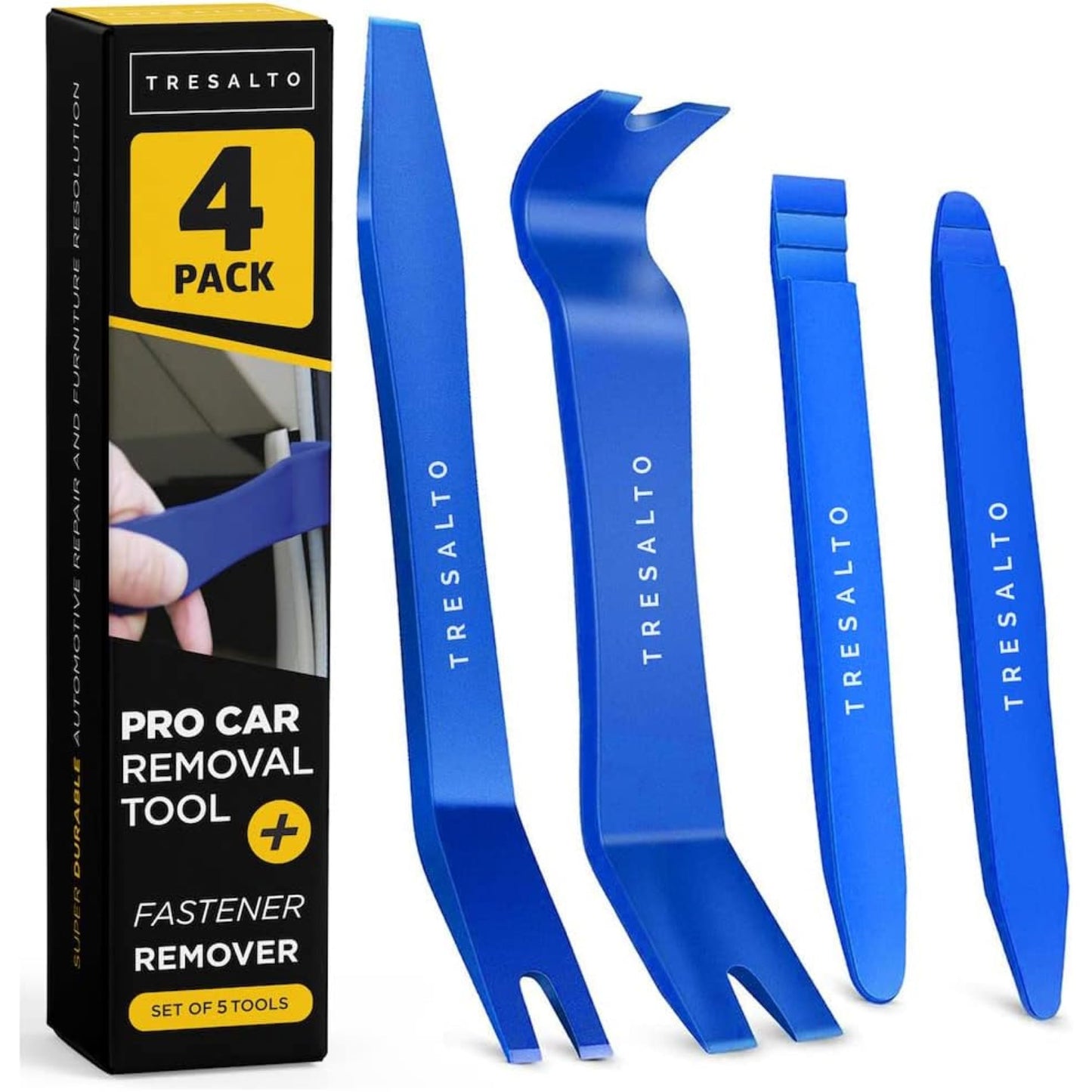 Auto Trim Removal Tool Set - 12pcs (No Scratch Plastic Pry Kit) - Auto Trim Car Tools, Easy Door Panel Removal Tool for Fastener, Clip, Molding, Dashboards, Interior Tools