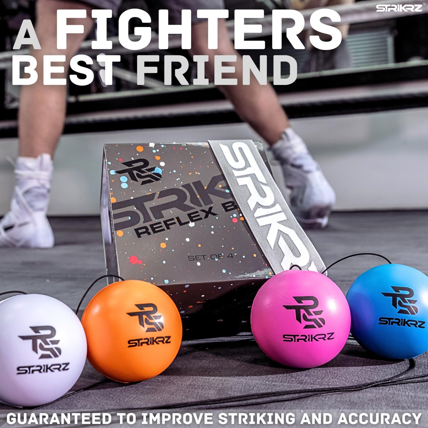STRIKRZ Boxing Reflex Ball Boxing Training | Boxing Game | Punching Ball | Boxing Ball | Boxing Trainer | Boxing Speed Ball | Hand Eye Coordination Training | Punch Ball