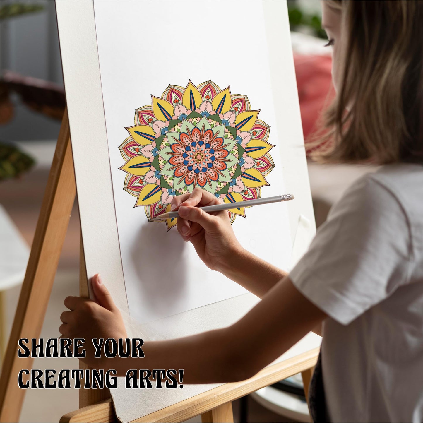 TIEFOSSI Relaxing Coloring Book, for Adults to Relax and Relieve Anxiety,160 GSM 60 Original Tearable Mandala Patterns Designs, Gift for Kids Adult