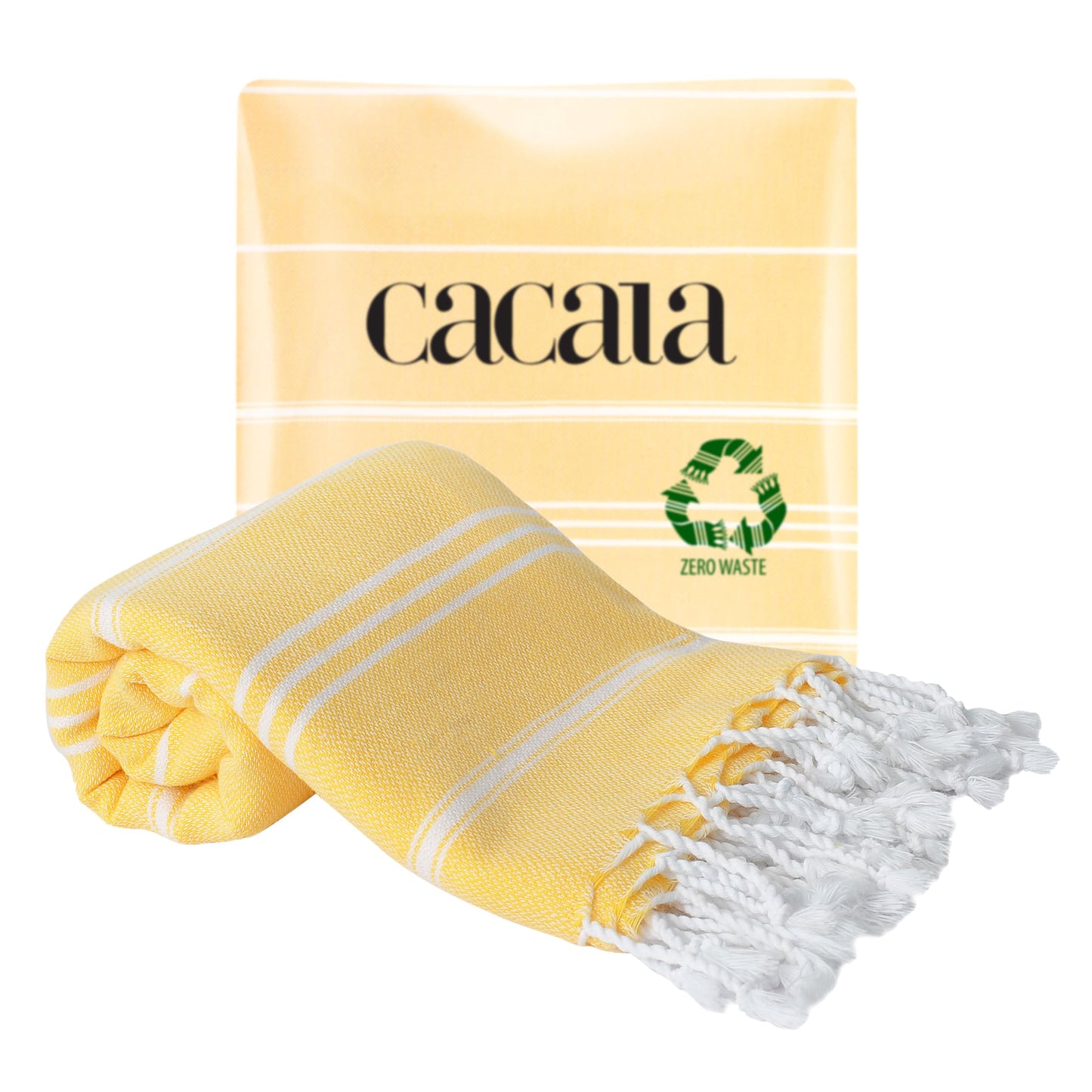 Cacala 100% Turkish Cotton Kitchen Tea Towels, Highly Absorbent Luxury Soft Quick Drying Dish Towel with Hanging Loop for Gym, Yoga, Bath, Sports, Cleaning and Kitchen (23 x 36), Baby Blue