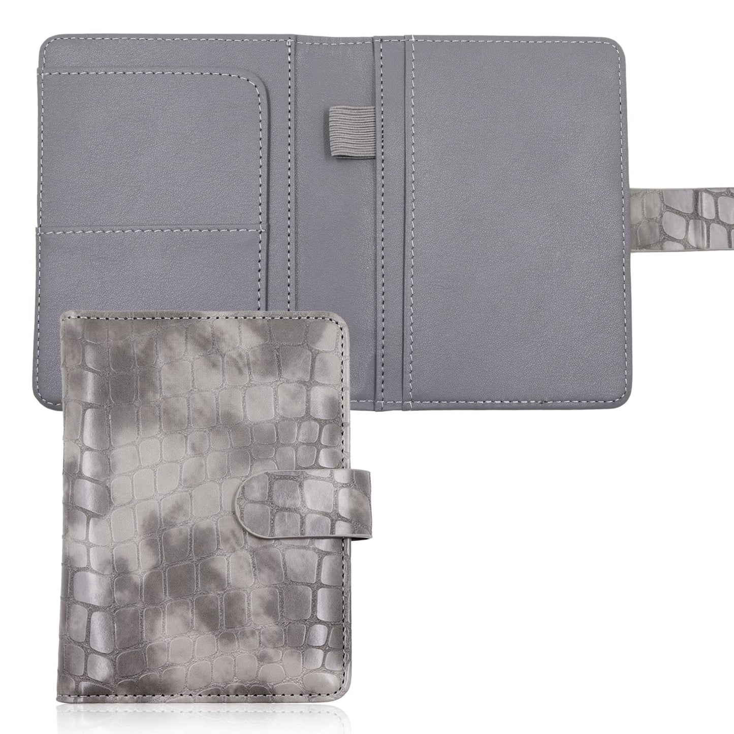 Melsbrinna Premium Leather Passport Holder Covers Case, Waterproof Rfid Blocking Travel Wallet Passport Holder with Pen Holder, Cute Passport Book for Women/Men