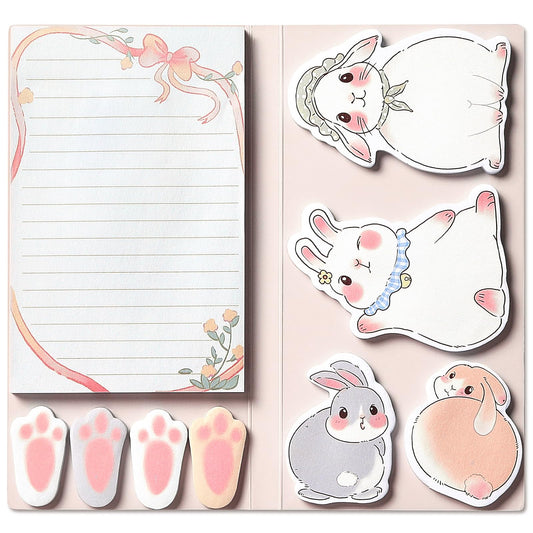 Hommie Sticky Notes Set Tabs 410 Pack Color Pads Divider Sticky Notes with Bookmark Index for School Supplies, 60 Ruled, 40 Per Dotted, 60 Per Rectangular, 6x25 Index Tabs