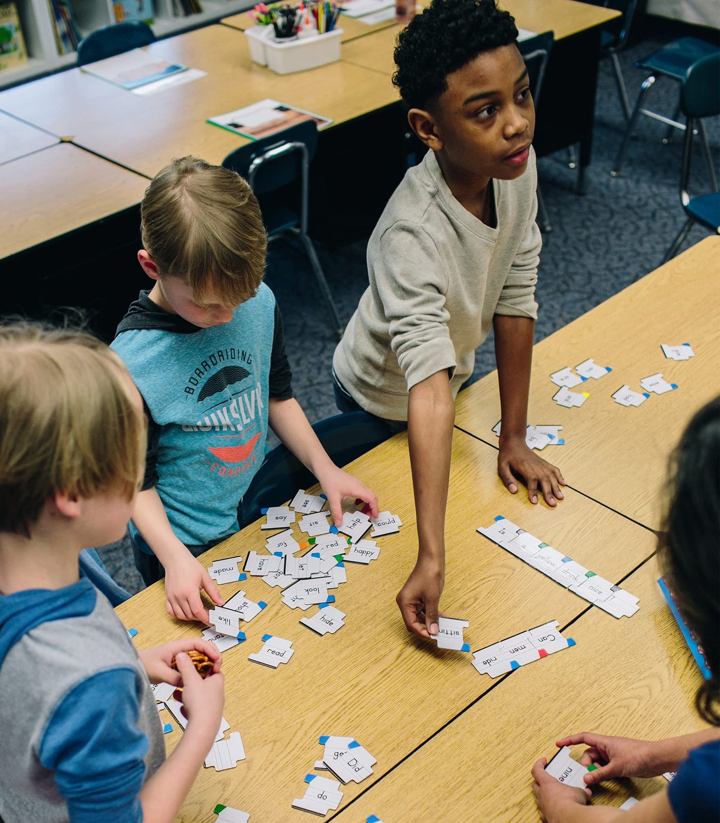 Key Education Sentence Building Game, Phonics Puzzles for Kids Ages 6-8, Learn to Read Parts of Speech, Sight Words, and More, Speech Therapy Materials for Kindergarten, 1st Grade, and Up