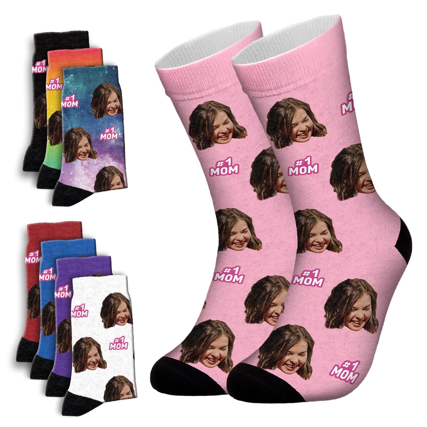 Bemaystar Custom Socks with Photo,Personalized Gifts for Men,Personalized Socks for Him Her