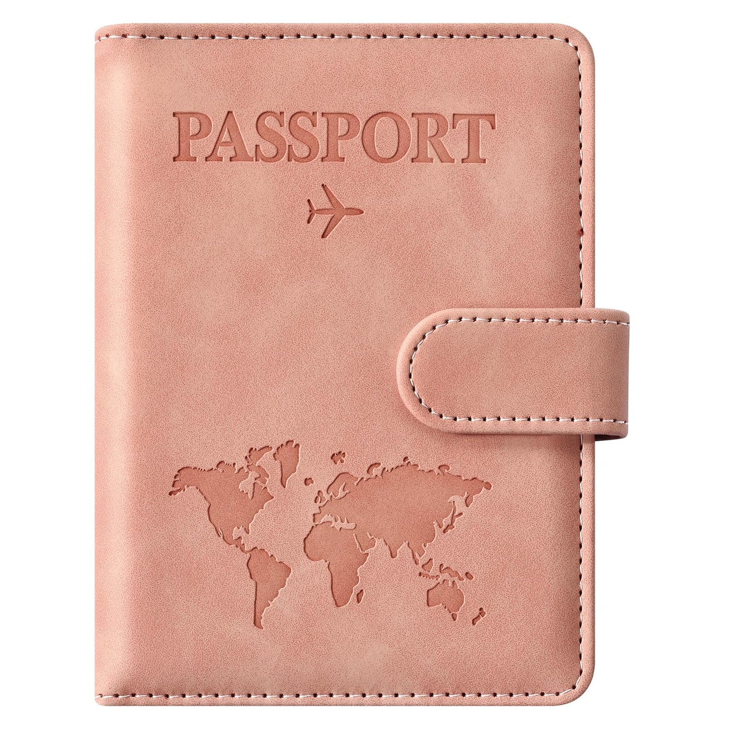 Eoehro Passport Holder for Travel Essentials, Passport Wallet Cover Case for Travel Must Haves Accessories,Passport Book Holders for Women and Men(black)