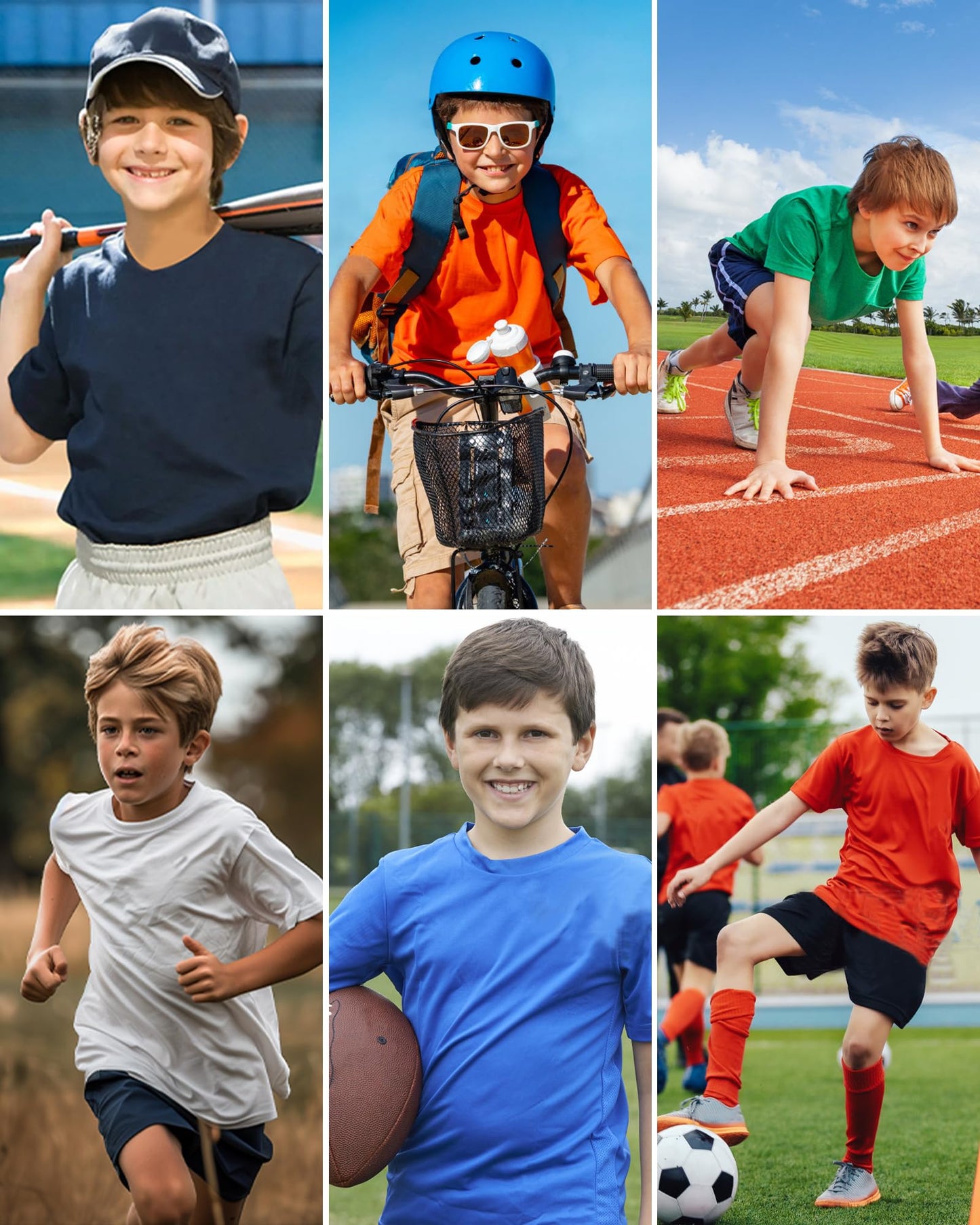 QBK 2T to Youth Neon Shirt Kids UPF 50+ Dry Fit Athletic Short Sleeve Rash Guard T Shirts for Boys Girls Sports Undershirt (Yellow L)