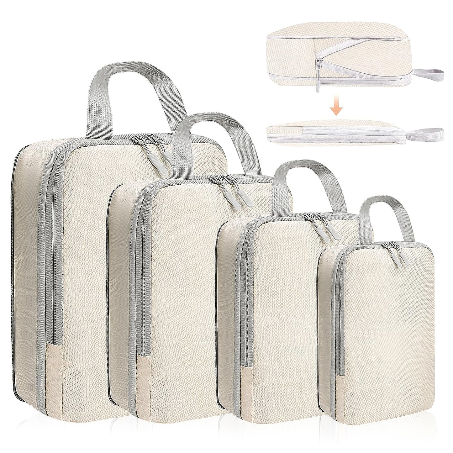 8 Set Packing Cubes for Suitcases Travel Luggage Packing Organizers,Travel Accessories Essentials Luggage Organizer with Shoe/Tioletry/Laundry Bag